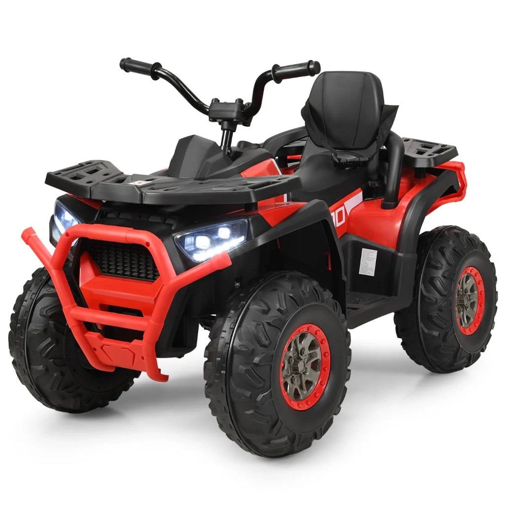 Quad elettrico per bambini 113 x 69 x 76 cm con luce LED e musica design fuoristrada rosso in PP 20_0017741