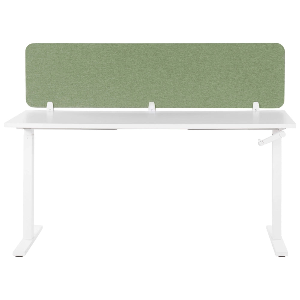 Pannello Divisorio Fonoassorbente per scrivania in PET verde 180 x 40 cm tavolo ufficio