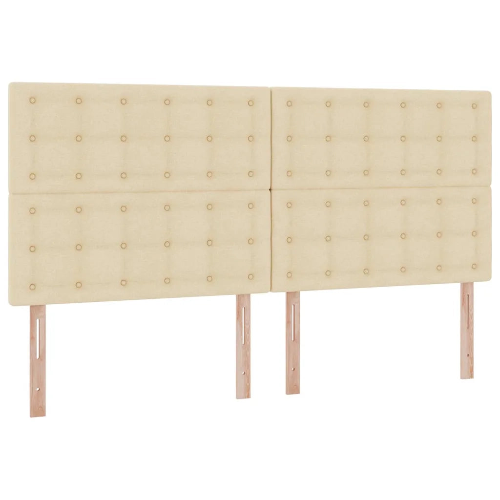 Letto con contenitore LED e materasso Crema 200 x 200 cm