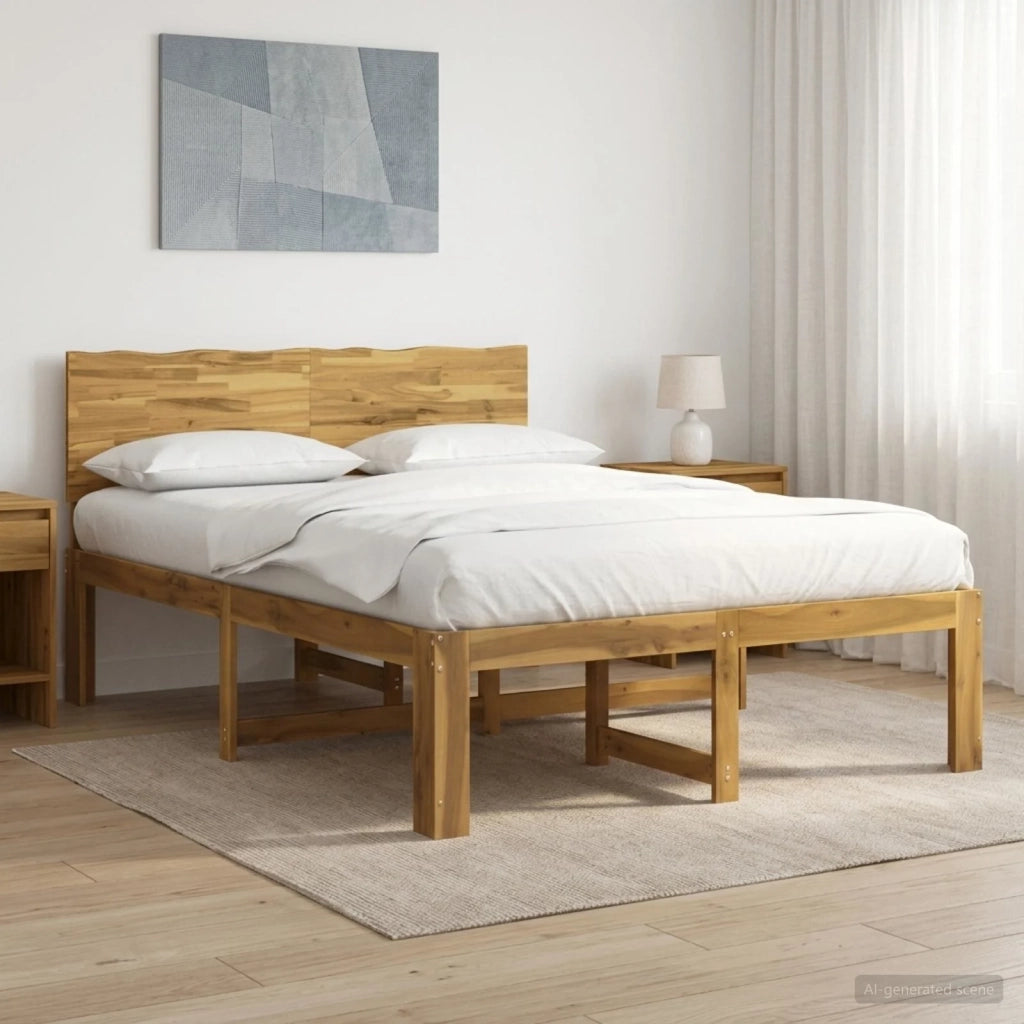 Letto matrimoniale con testiera ROSTOCK Bianco 140 x 200 cm 3405448