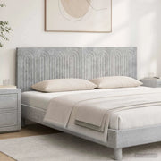 Testiera da Muro ALKMAAR Grigio Cemento Legno ingegnerizzato 896288