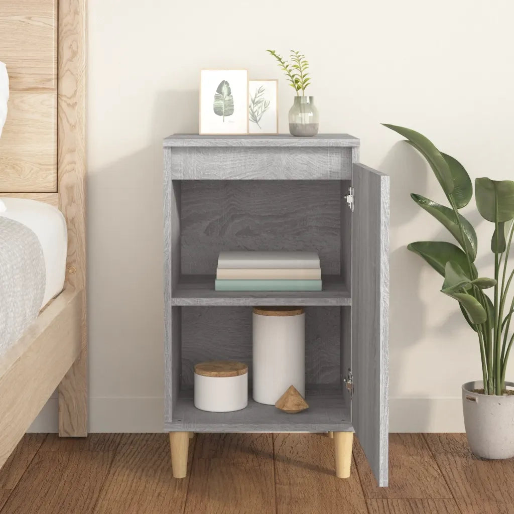 Comodino | Armadio da Notte | Mobiletto da notte Grigio Sonoma 40x35x70 cm in Legno Multistrato