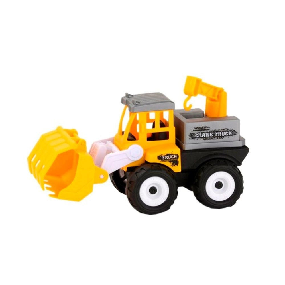 Trade Shop - Camion A Frizione Mezzo Di Lavoro Gioco Per Bambini 3+ Con Ruspa E Rimorchio -