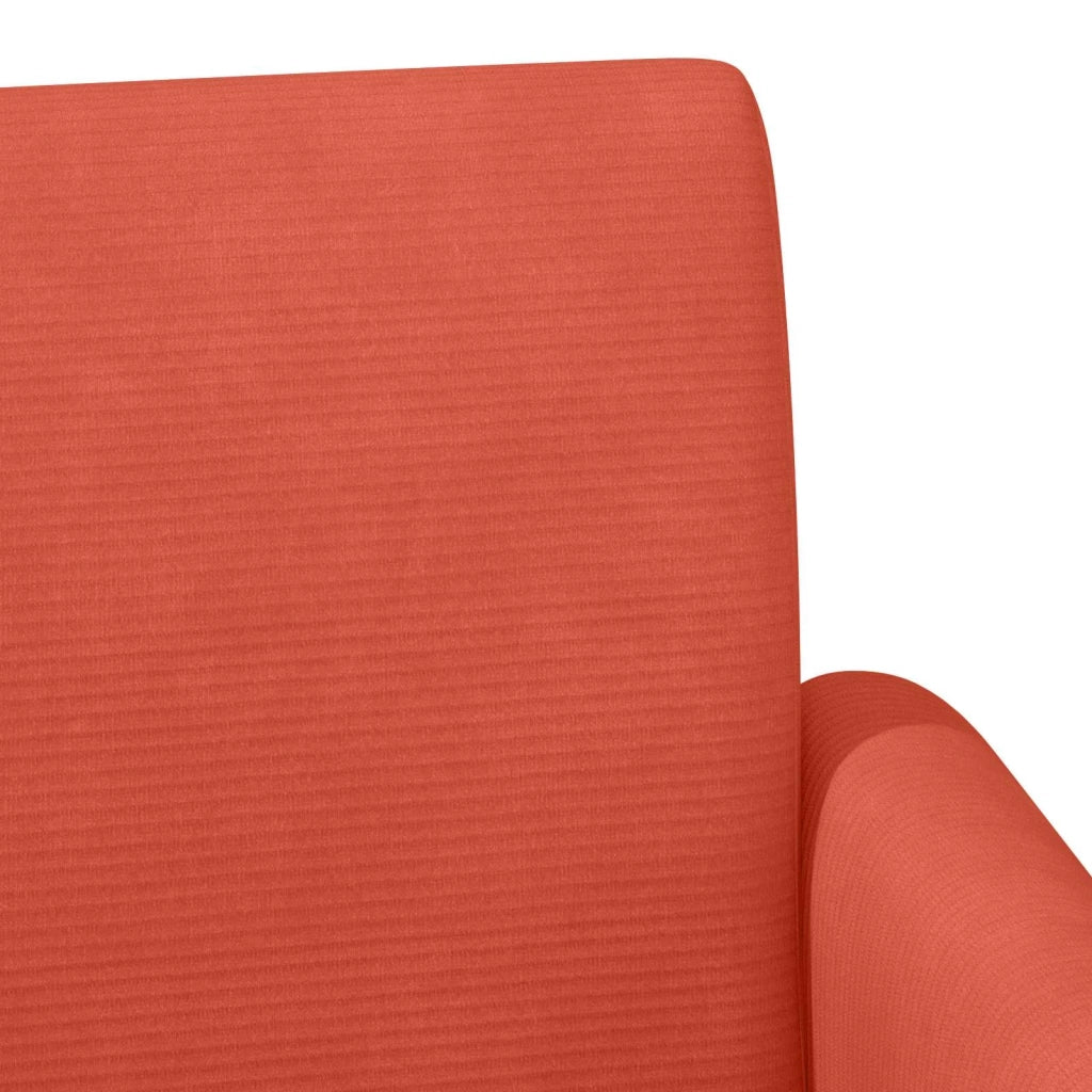 Loveseat con bottoni imbottiti Rosso Arancio 116 x 67 x 81 cm 42041795