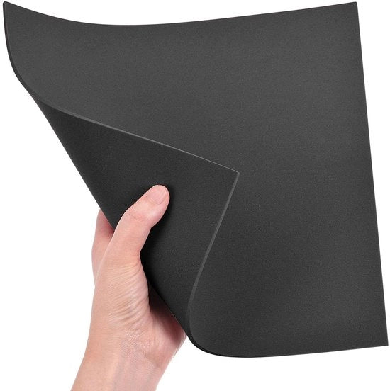Pannelli schiacciaballo in EVA 8 pezzi - 25,5 x 25,5 cm - 3 mm spessore - 8 pezzi - Nero - Per cosplay e progetti di arte e manualità - Duraturo e solido - Pannelli schiacciaballo in schiuma