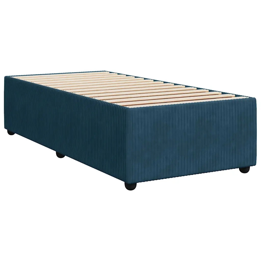 Giroletto a Molle con Materasso Blu 100x200 cm in Velluto 3294578
