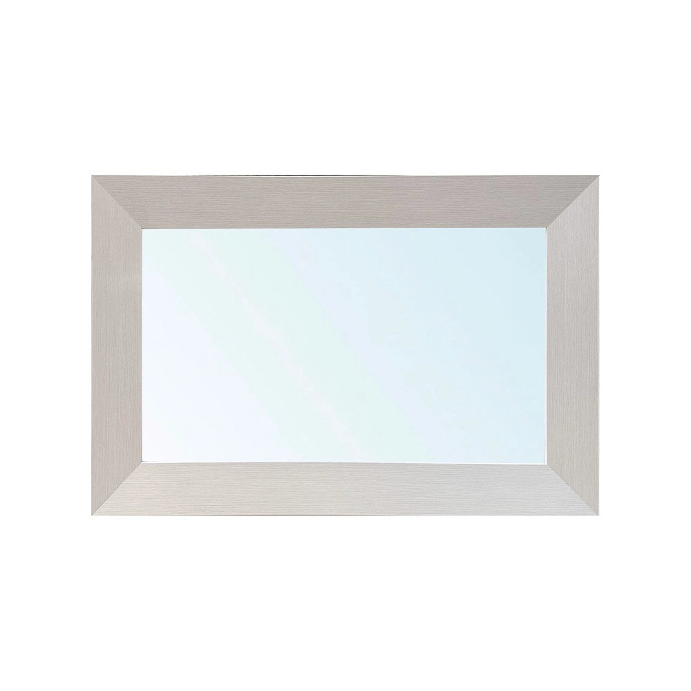 Specchiera Loto Rettangolare con Cornice larice beige 102x65 cm. – Eleganza Naturale per Ogni Ambiente