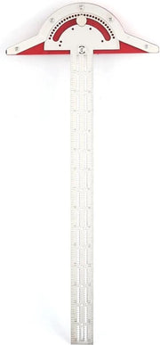 Strumento di precisione per lavorazione del legno - Misuratore di angoli digitale 0-70° - Scala graduata - Utensile di pulizia 38 cm
