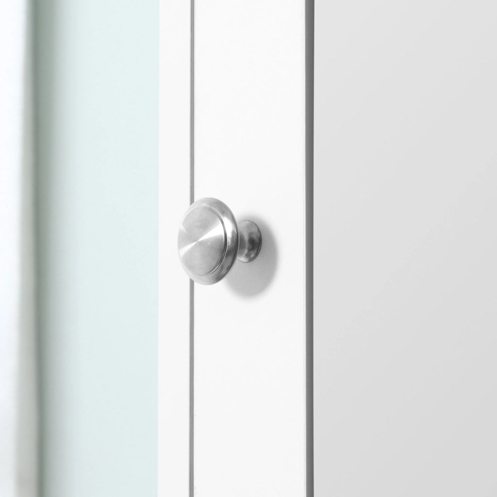 Armadio Bagno con Specchio ¨C zephmum ¨C Bianco Legno 30x28x180 cm