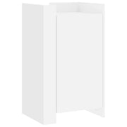 Credenza | Madia | Buffet da pranzo | Armadio da pranzo Bianca 45x35x75 cm in Legno Multistrato
