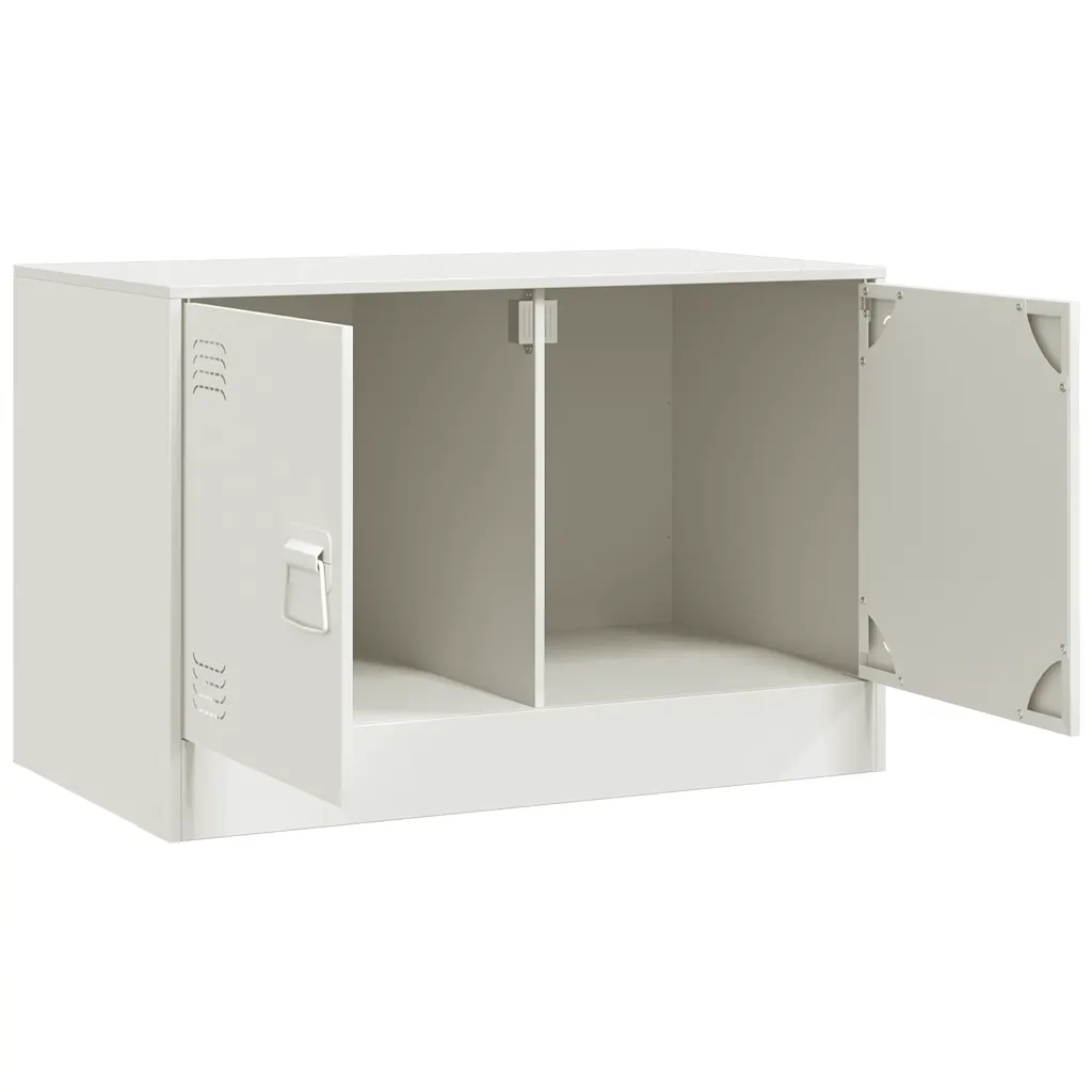 Mobili TV 2 pz Bianchi 67x39x44 cm in Acciaio 841642