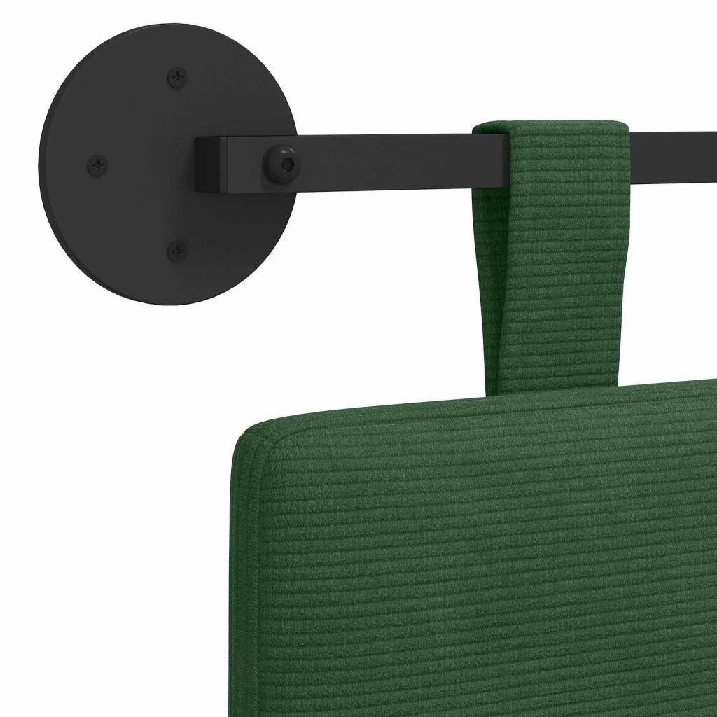 Testiera | Testata sospesa Verde Giungla Tessuto in Cords