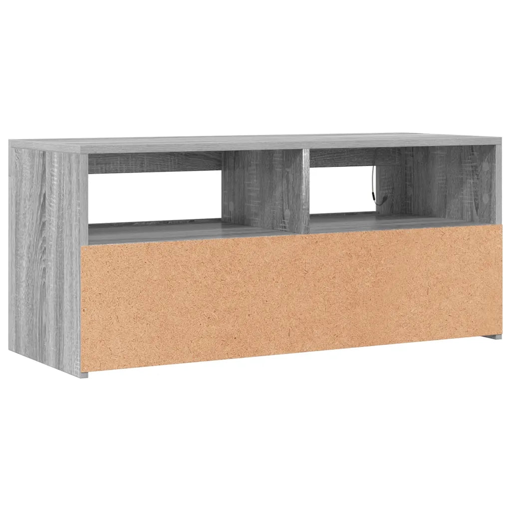 Mobile Porta TV con Luci LED Grigio Sonoma 90x35x40 cm cod mxl 33992