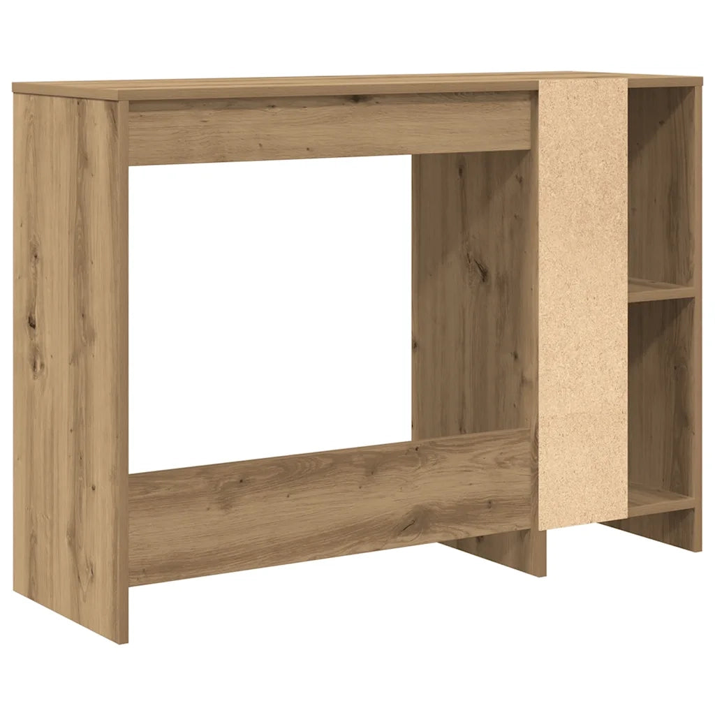 Scrivania | Tavolo da Ufficio Rovere Artigianale 102,5x35x75cm in Legno Multistrato