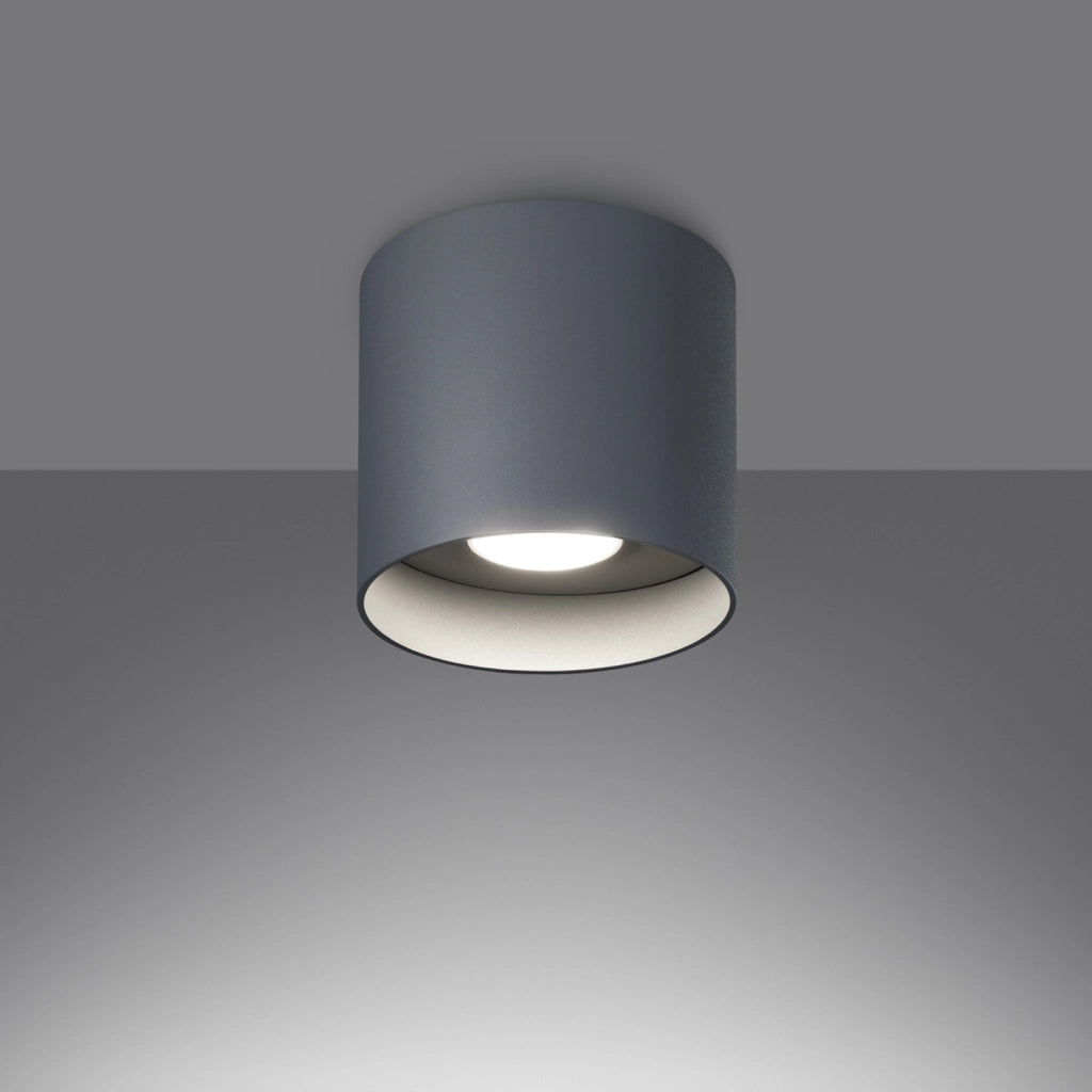 Spot soffitto tondo grigio Ø12cm GU10 10W Kiruna Pure