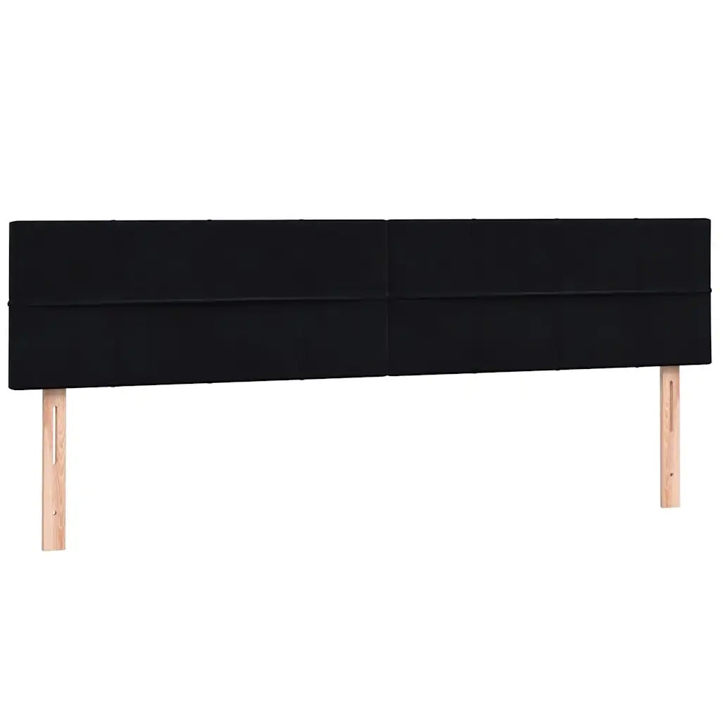 Letto a Molle con Materasso e LED Nero 200x220 cm in Velluto 3316949
