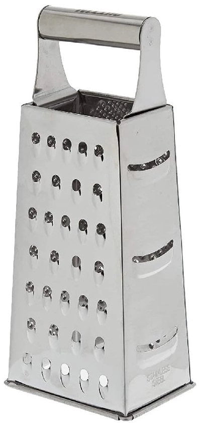 Set di 4 raspati in acciaio inossidabile, grigio