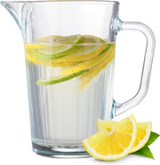 Karaf da acqua - Resistente al lavastoviglie - 1,2 litri - Vetro robusto - Fusto e maniglia pratica - Adatto per latte, caffè e tè