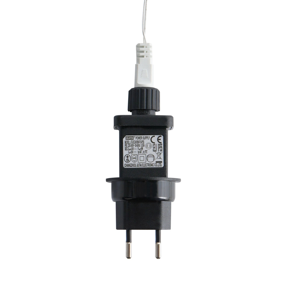 Decorazione con luci LED per albero di Natale Illuminazione in metallo argento interno esterno accessori natalizi