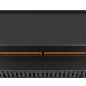 Camino a Vapore da Incasso 120x50x(19,8)x40 cm Invapo Inside C1200 con Ricarica Automatica in Acciaio Nero