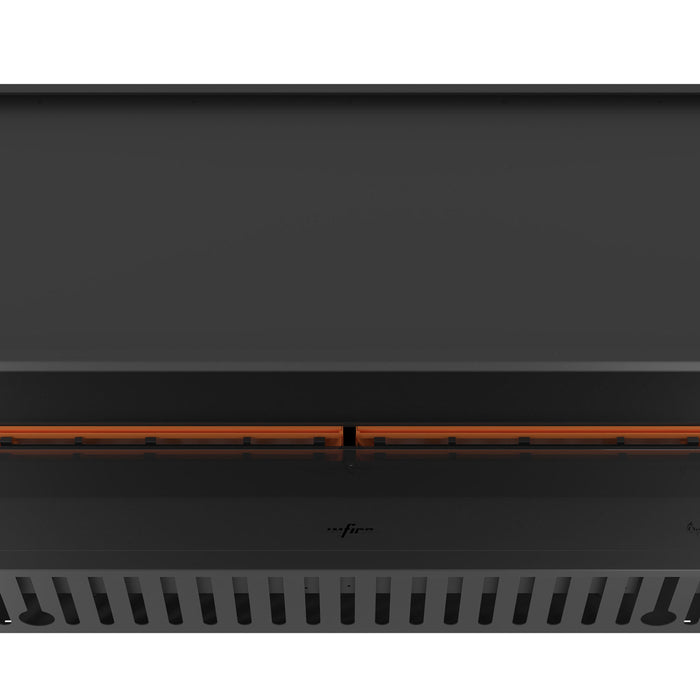 Camino a Vapore da Incasso 120x50x(19,8)x40 cm Invapo Inside C1200 con Ricarica Automatica in Acciaio Nero