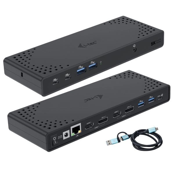 I-tec usb 3.0 / usb-c / thunderbolt 3 dual display docking station gen2 + power delivery 100w - CADUA4KDOCKPDL2IT