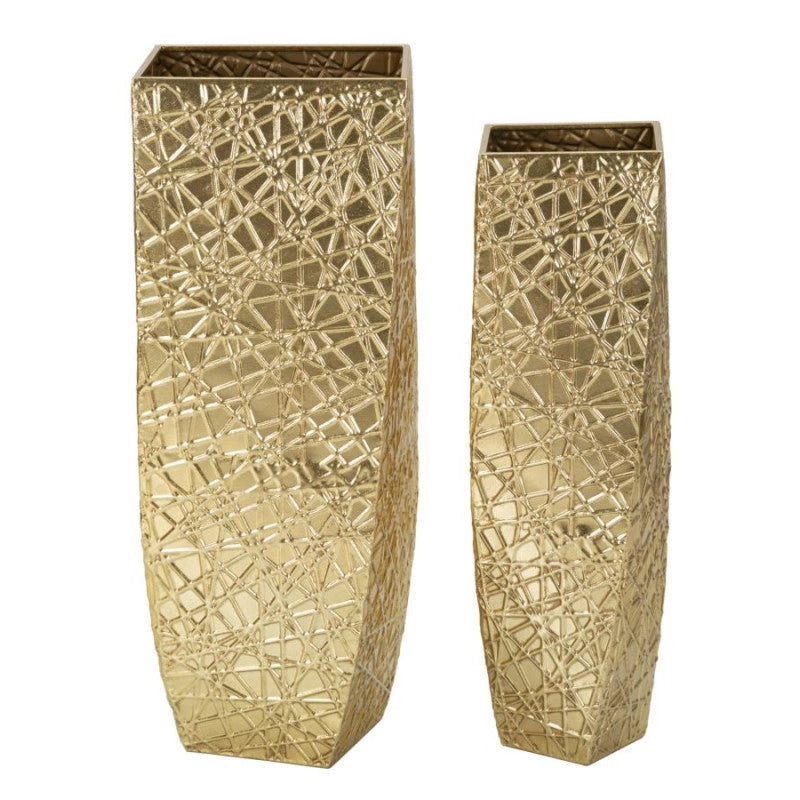 Porta Vasi Squer Coppia cm 34x34x90-25x25x78