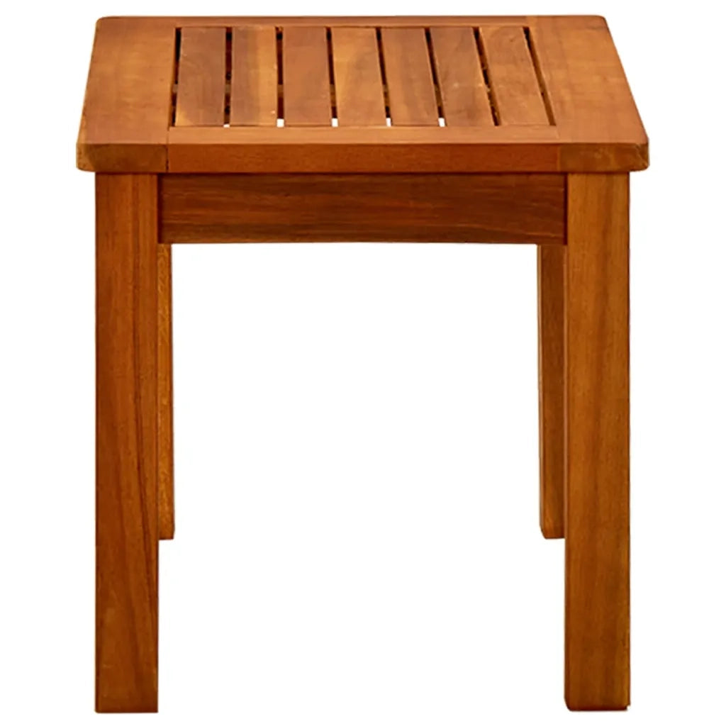 Tavolino da Giardino | Tavolino da esterno 50x35x36 cm in Legno Massello di Acacia
