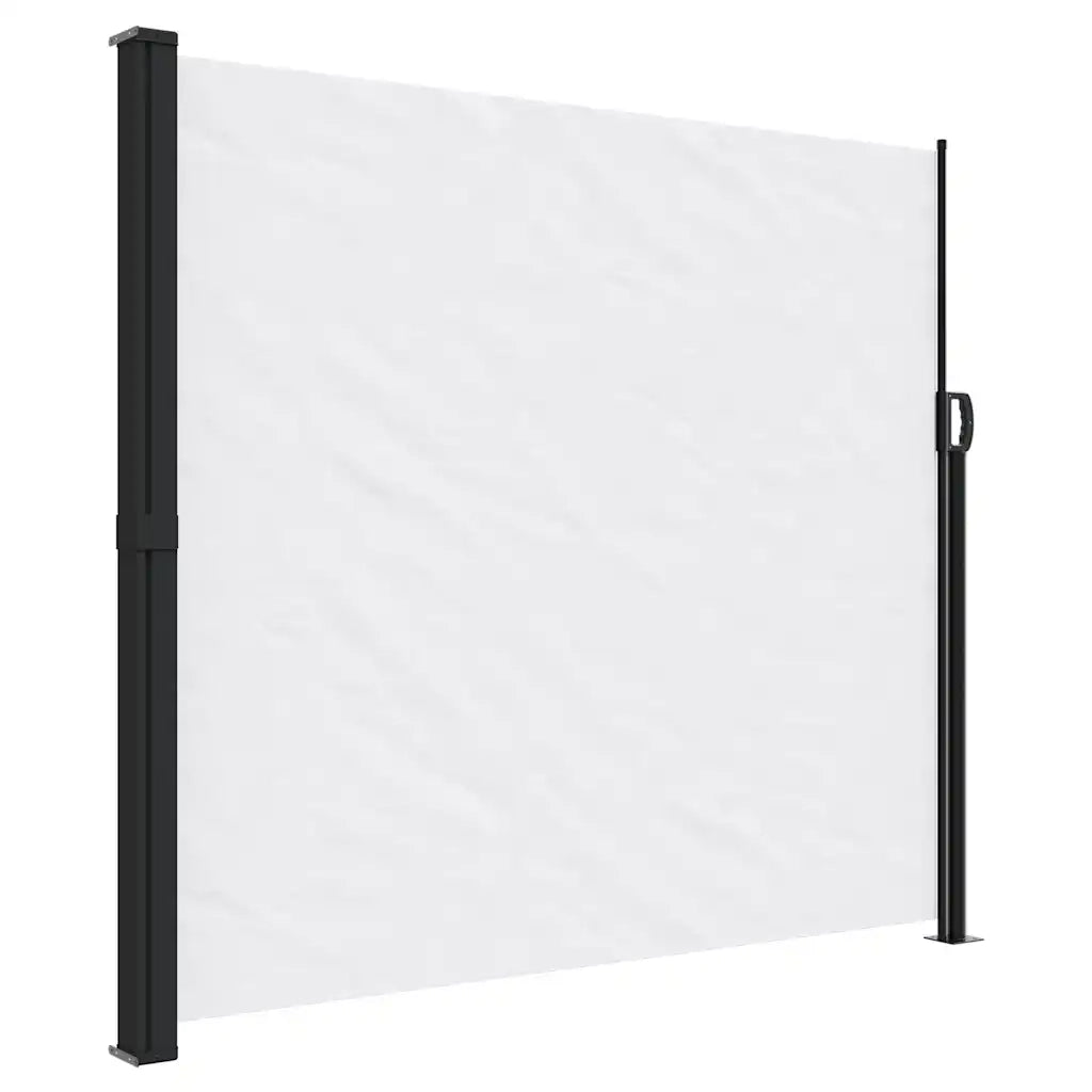 Tenda da Sole Laterale Retrattile-Tenda parasole per balcone per giardino Bianco 180x600 cm 341825