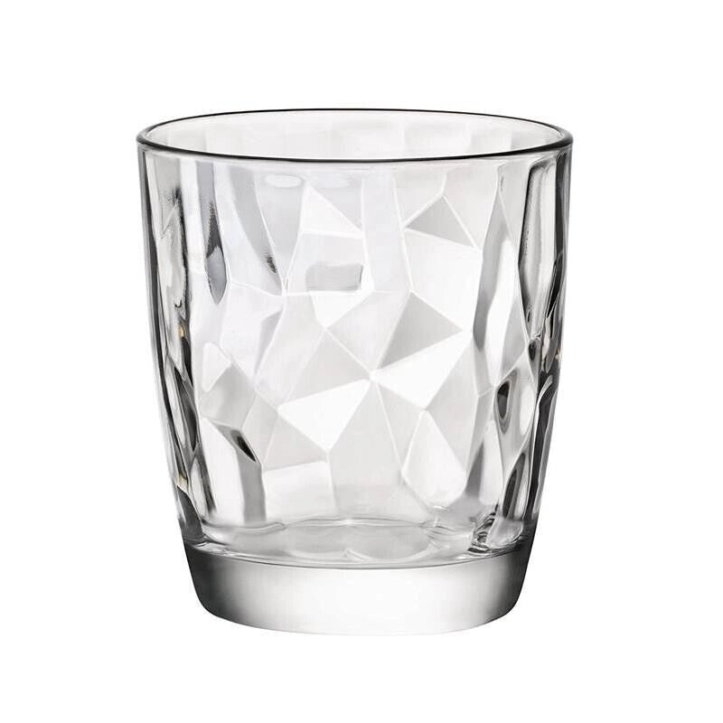 6 PZ BORMIOLI DIAMOND BICCHIERE ACQUA TRASPARENTE DA 30CL H 9,3 CM