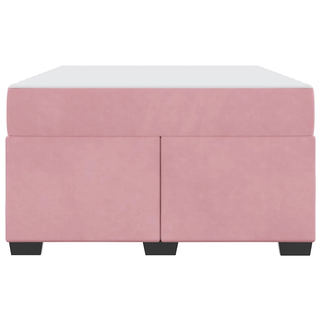 Struttura del letto con materasso Rosa 120 x 190 cm Tessuto 3399283