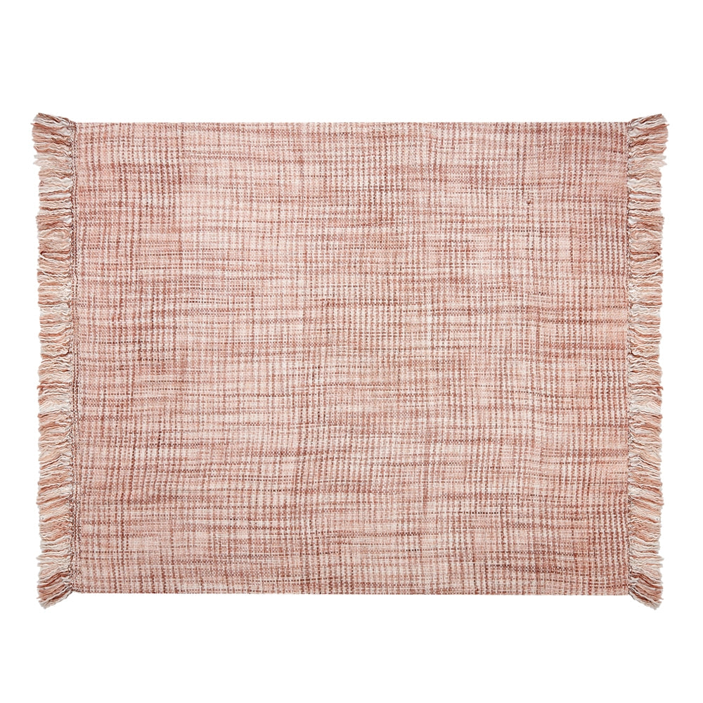Coperta con frange fatta a mano 125 x 150 cm multicolore plaid copriletto camera da letto soggiorno