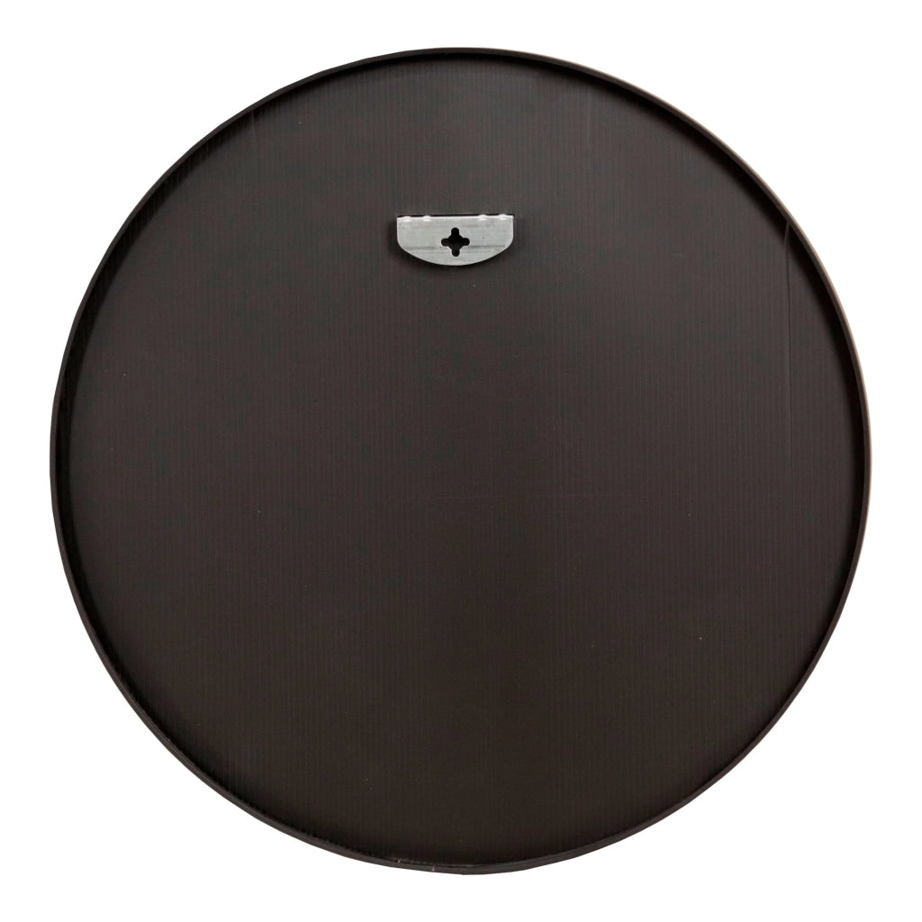 Specchio da parete diametro 60 cm cornice in alluminio nero 03_0007935