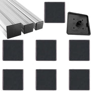 Estrattori in plastica nera, 35 pezzi, sistema di aggancio 4040, profilo in alluminio 40 x 40 mm, compatibili con stampanti 3D, materiale ABS, estrattori per profili.
