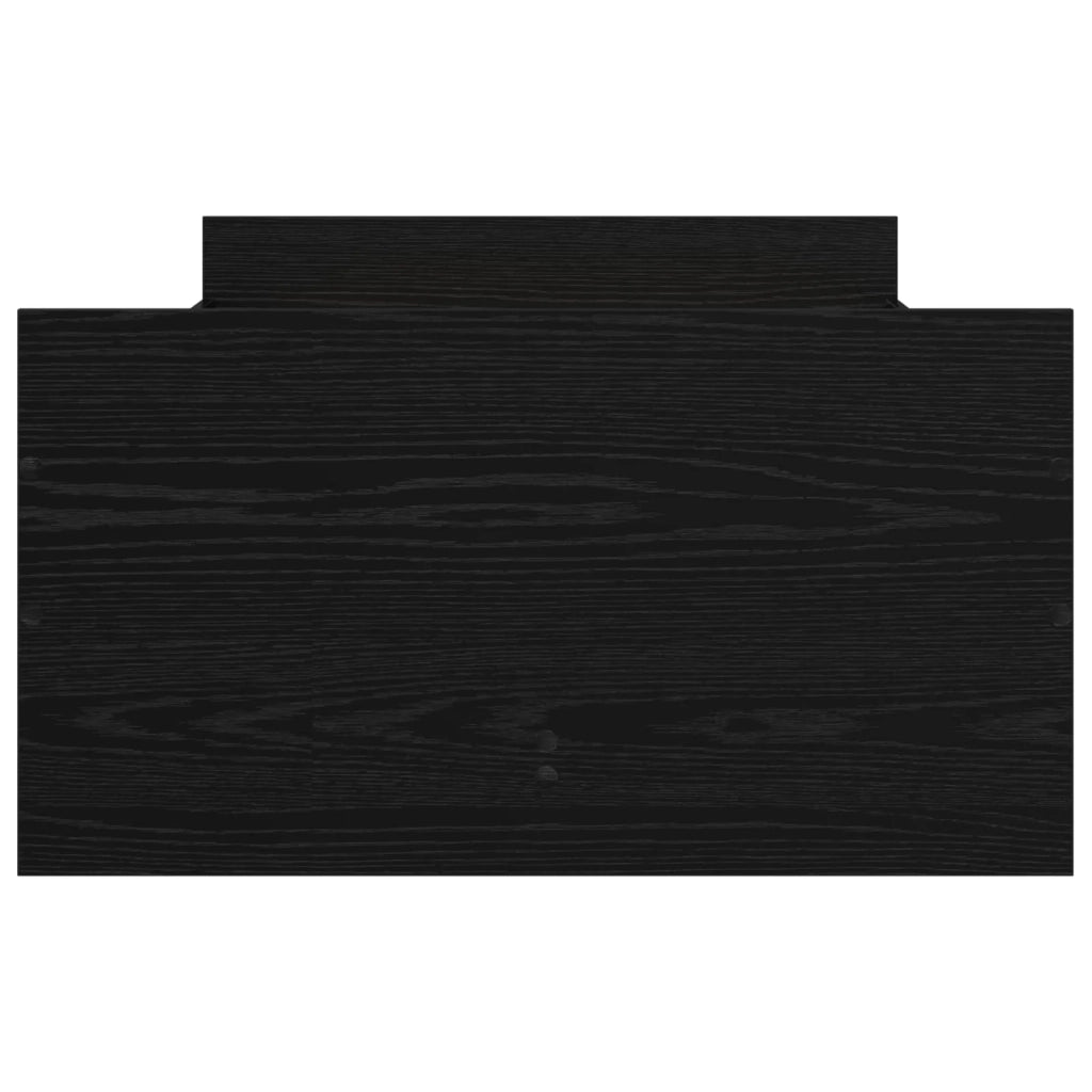 Struttura del letto Rovere Nero 100 x 200 cm 3446582