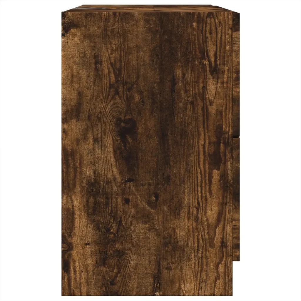 Mobile Lavabo | Armadio Lavabo Rovere Fumo 59x37x59 cm in Truciolare