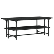 Tavolino salotto | Tavolino da caff¨¨ | Tavolino da Soggiorno Nero 100x50x40cm Legno Multistrato