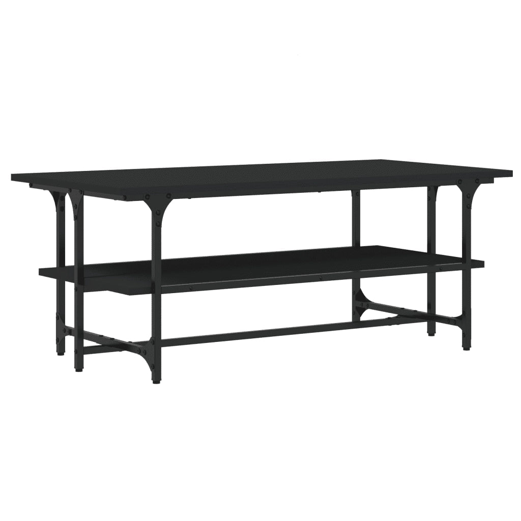 Tavolino salotto | Tavolino da caff¨¨ | Tavolino da Soggiorno Nero 100x50x40cm Legno Multistrato