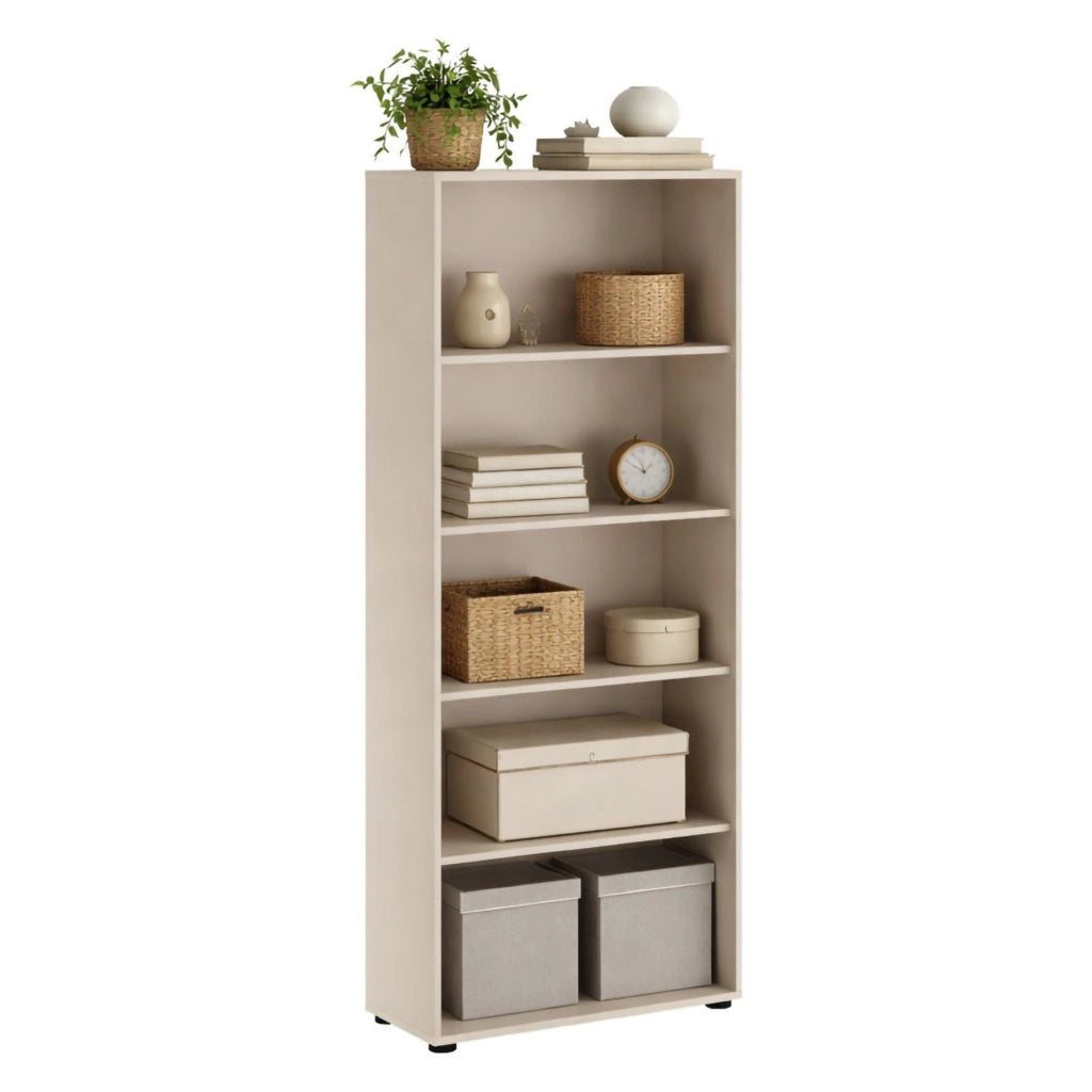 Biblioteca Brugnera, Libreria 4 Ripiani, 79x34x188h cm Beige