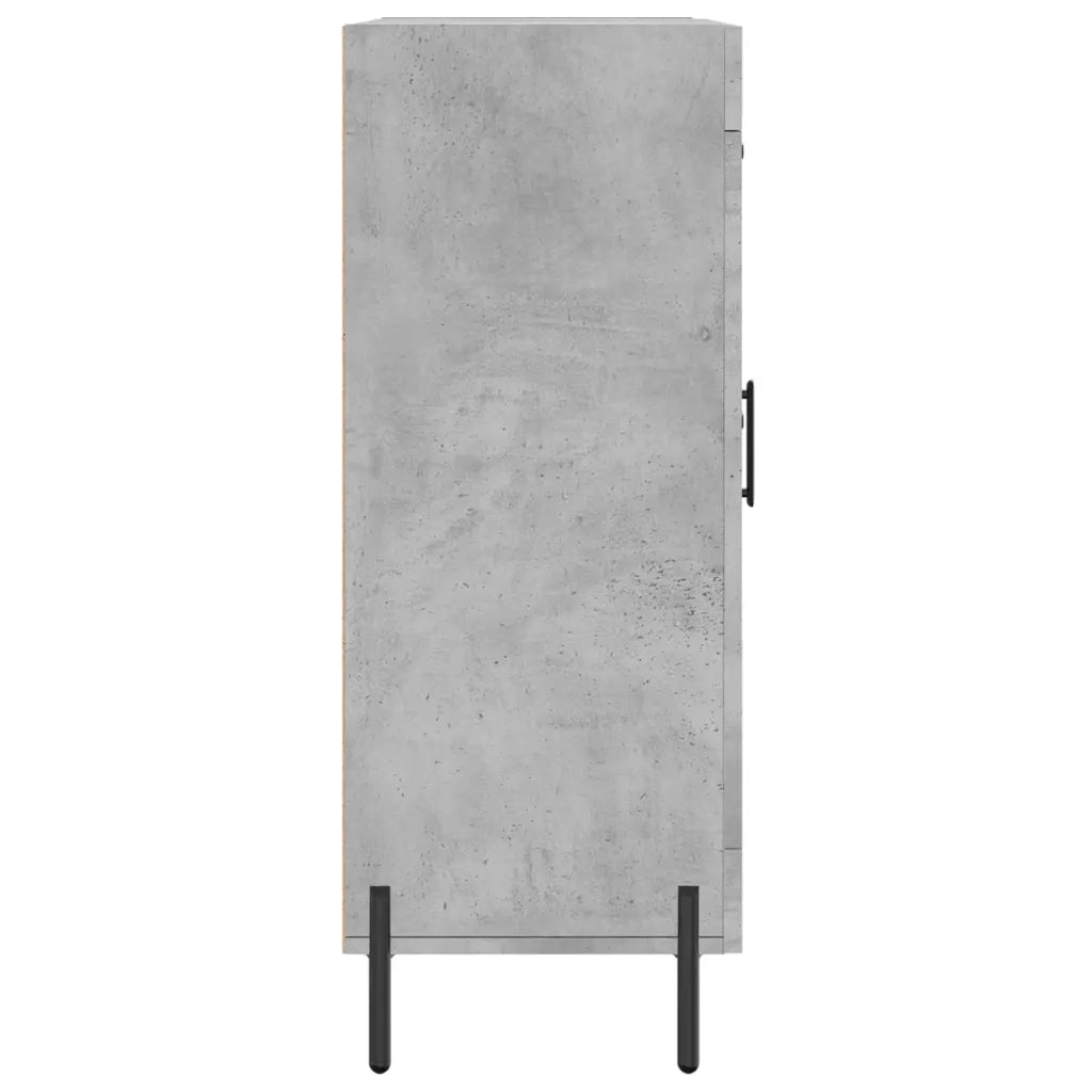 Credenza | Madia | Buffet da pranzo | Armadio da pranzo Grigio Cemento 69,5x34x90 cm in Legno Multistrato