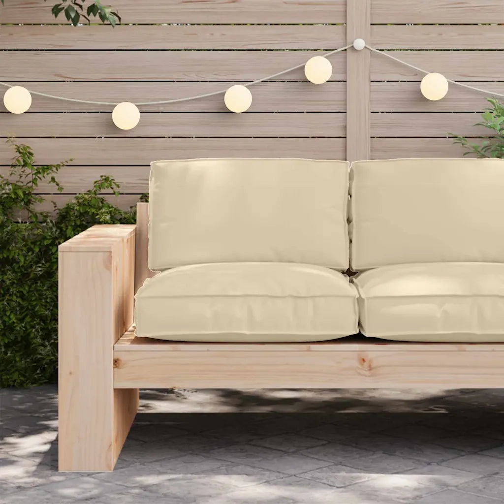 Cuscino Beige 80 x 80 x 12 cm Tessuto Oxford 42001511