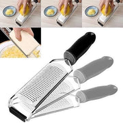 Raspatura a spicchi, risciacquo a citron e frullatore di frutta, realizzato in acciaio inox con manico di gomma morbido, ideale per il formaggio, il formaggio parmesano, la frutta, lo zenzero, l'aglio e le radici di verdure