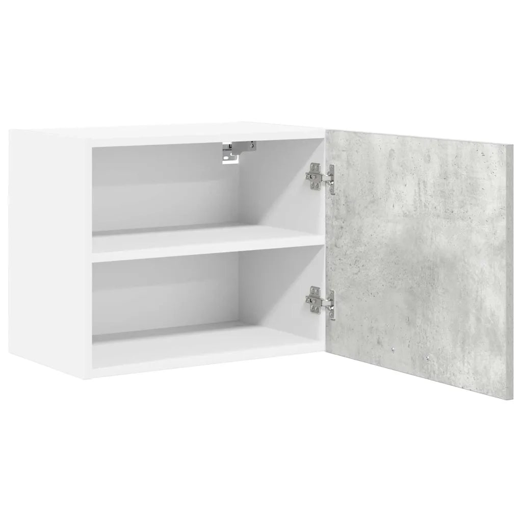 Armadio pensile Grigio Cemento e Bianco 50 x 31 x 40 cm 884152