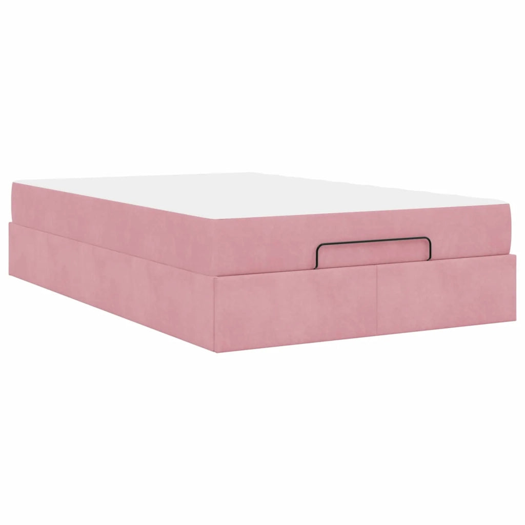 Struttura letto con materasso 2 pcs Rosa Velluto 3399563