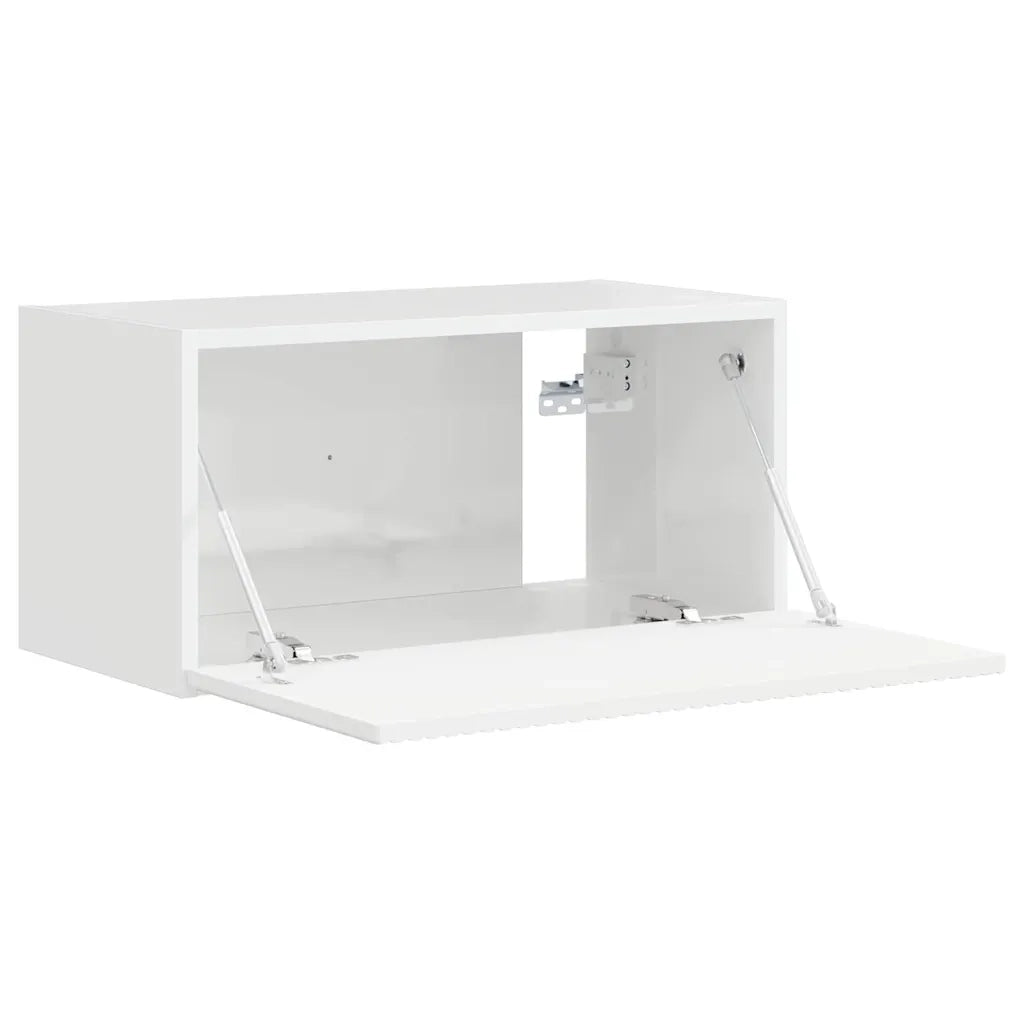 Mobile TV da parete-Mobile TV a Muro-Credenza TV Bianco Lucido 60 x 31 x 29.5 cm 224288