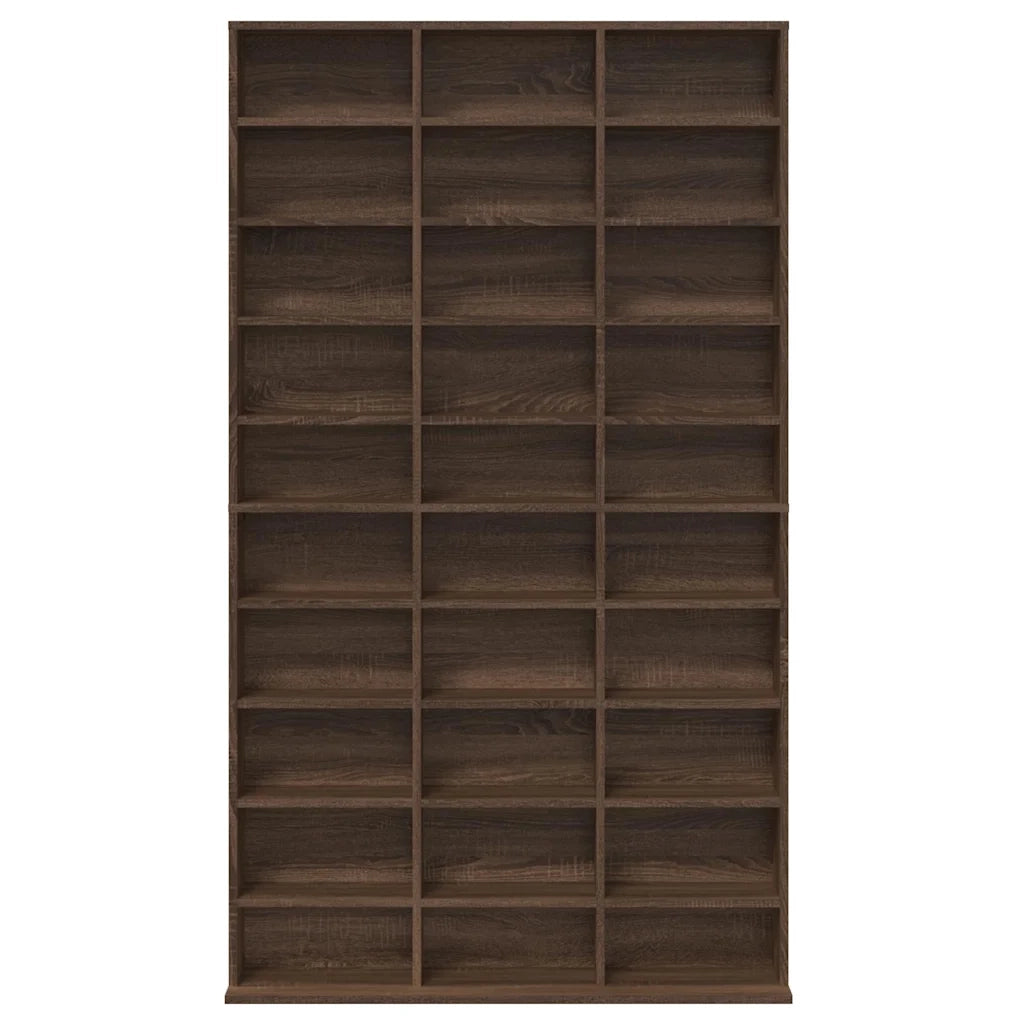 Mobile Porta CD Rovere Marrone 102x23x177,5cm Legno Multistrato cod mxl 63016