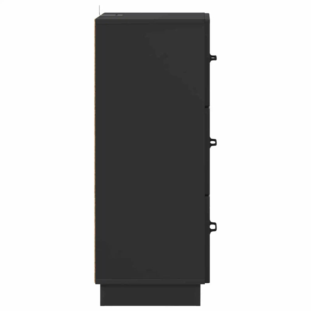 Mobile con Cassetti Nero 33 x 34,5 x 87 cm Legno ingegnerizzato 895306