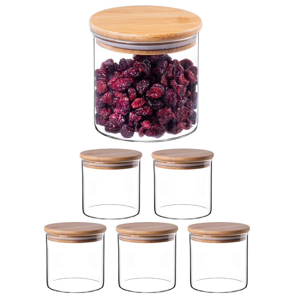 Contenitore per alimenti KADAX, barattolo in vetro per pasta e spezie con coperchio, 680 ml