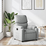 Divano Sedia-Poltrona reclinabile in tessuto grigio chiaro 661905