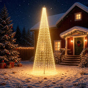 Luci per albero di Natale con picchetti e asta per bandiera 3468901